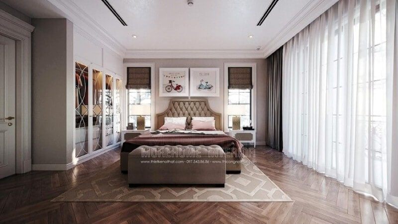 Tranh canvas treo tường hình xe đạp đẹp, đáng yêu cho phòng bé gái.