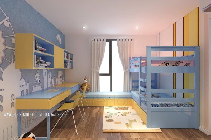 Trang trí phòng ngủ con với tranh dán tường họa tiết, chắc chắn rằng con bạn sẽ vô cùng yêu thích không gian riêng của mình đấy