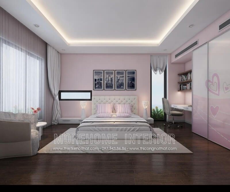 .
Mẫu giường ngủ gỗ Acrylic có đầu giường bọc da và nút chần chắc được coi là điểm nhấn ấn tượng, khiến mọi ánh mắt nhìn vào ngay lập tức bị cuốn hút.