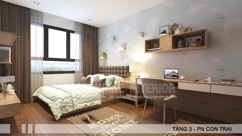 Tại Hà Nội, có mẫu thiết kế nội thất giường ngủ đẹp, hiện đại với bọc đầu giường là da và giá thành rẻ.