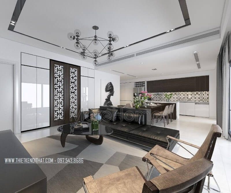 . Sofa cao cấp có lối thiết kế đơn giản, nhẹ nhàng, không quá nặng về các chi tiết trạm khắc hay trang trí, mà nhấn mạnh vào tính công năng để tạo sự thuận tiện hơn cho gia chủ.